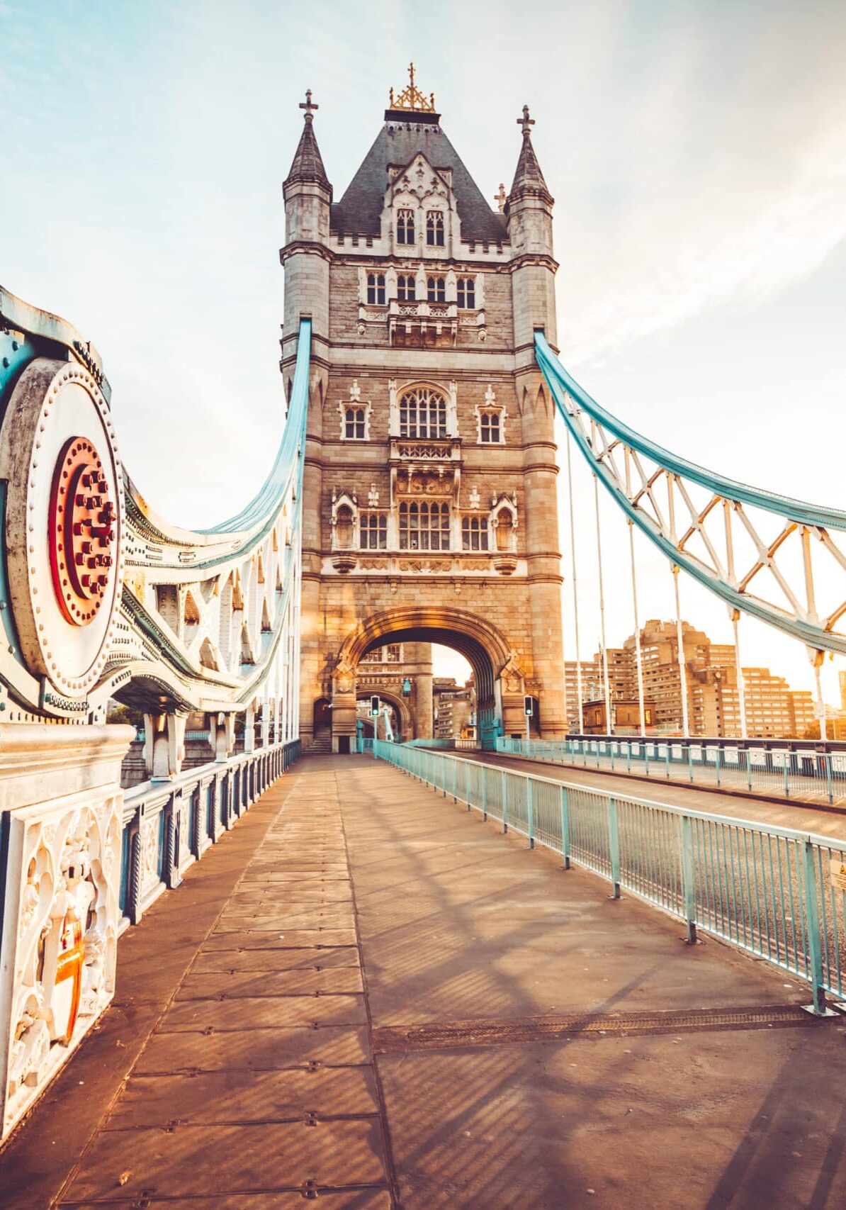 Spectacular Tower Bridge in London at sunset